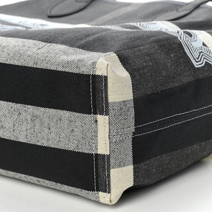 Burberry Coated Canvas Mega Check Medium Doodle Tote Black 9 of 9