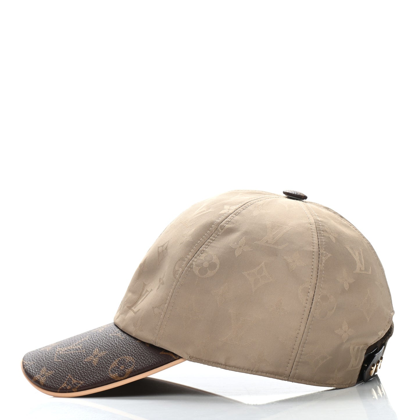 Monogram Polyester Silk LV Get Ready Cap M Beige