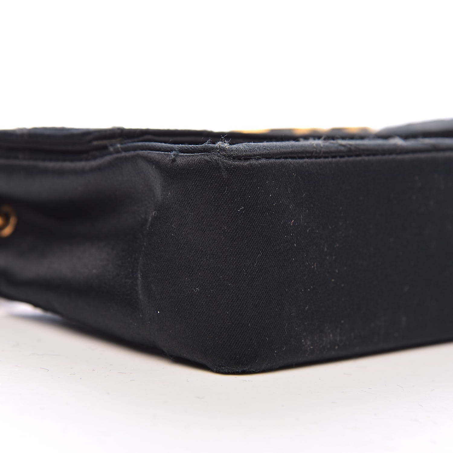 Chanel Satin Double Stitched Mini Single Flap Black 11 of 14