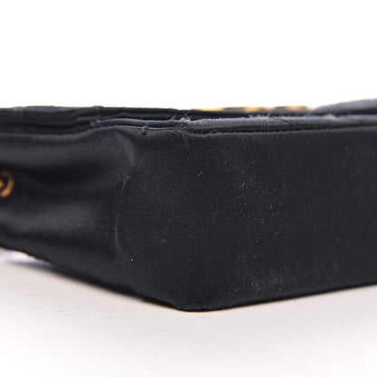 Chanel Satin Double Stitched Mini Single Flap Black 11 of 14