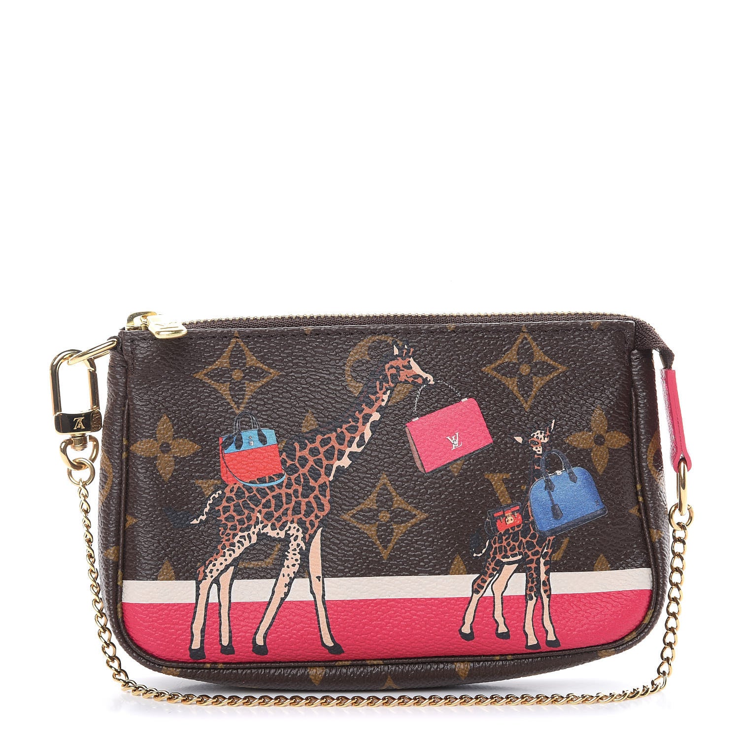 Louis Vuitton Monogram 2017 Christmas Animation Mini Pochette Accessories 1 of 8