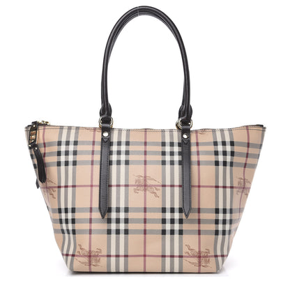 Burberry Haymarket Check Small Salisbury Tote Chocolate 1 of 9