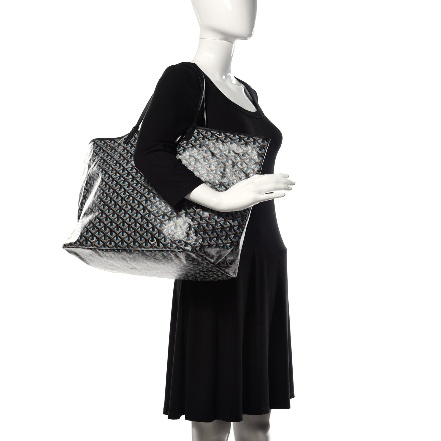 Goyardine Saint Louis Claire Voie GM Black Blue