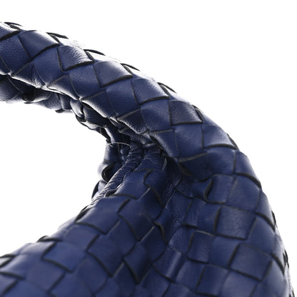 Bottega Veneta Nappa Intrecciato Large Veneta Hobo Baltic Blue 11 of 11