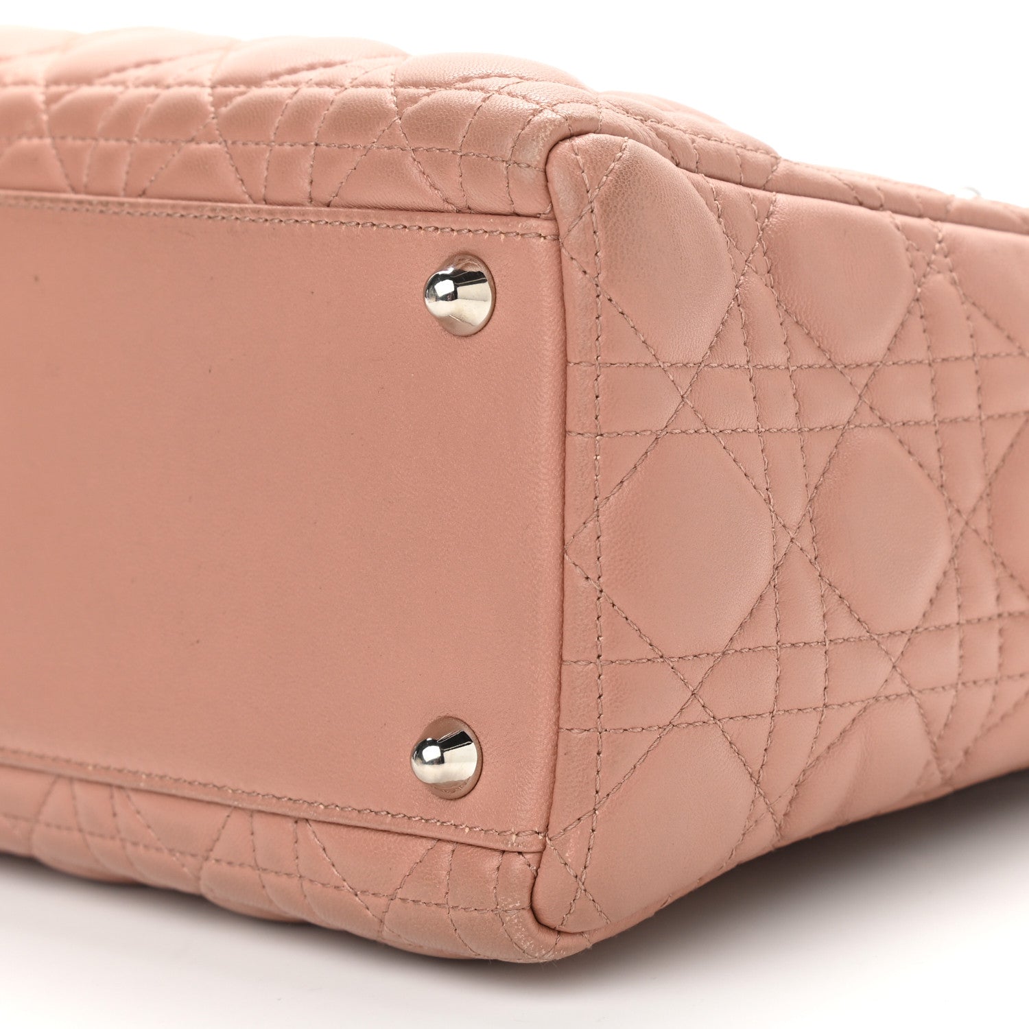Christian Dior Lambskin Cannage Large Lady Dior Fard 10 of 12