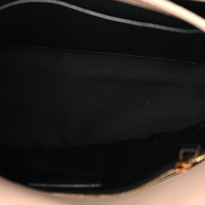 Saint Laurent Lambskin Matelasse Monogram Medium Niki Chain Satchel Dark Beige 5 of 11