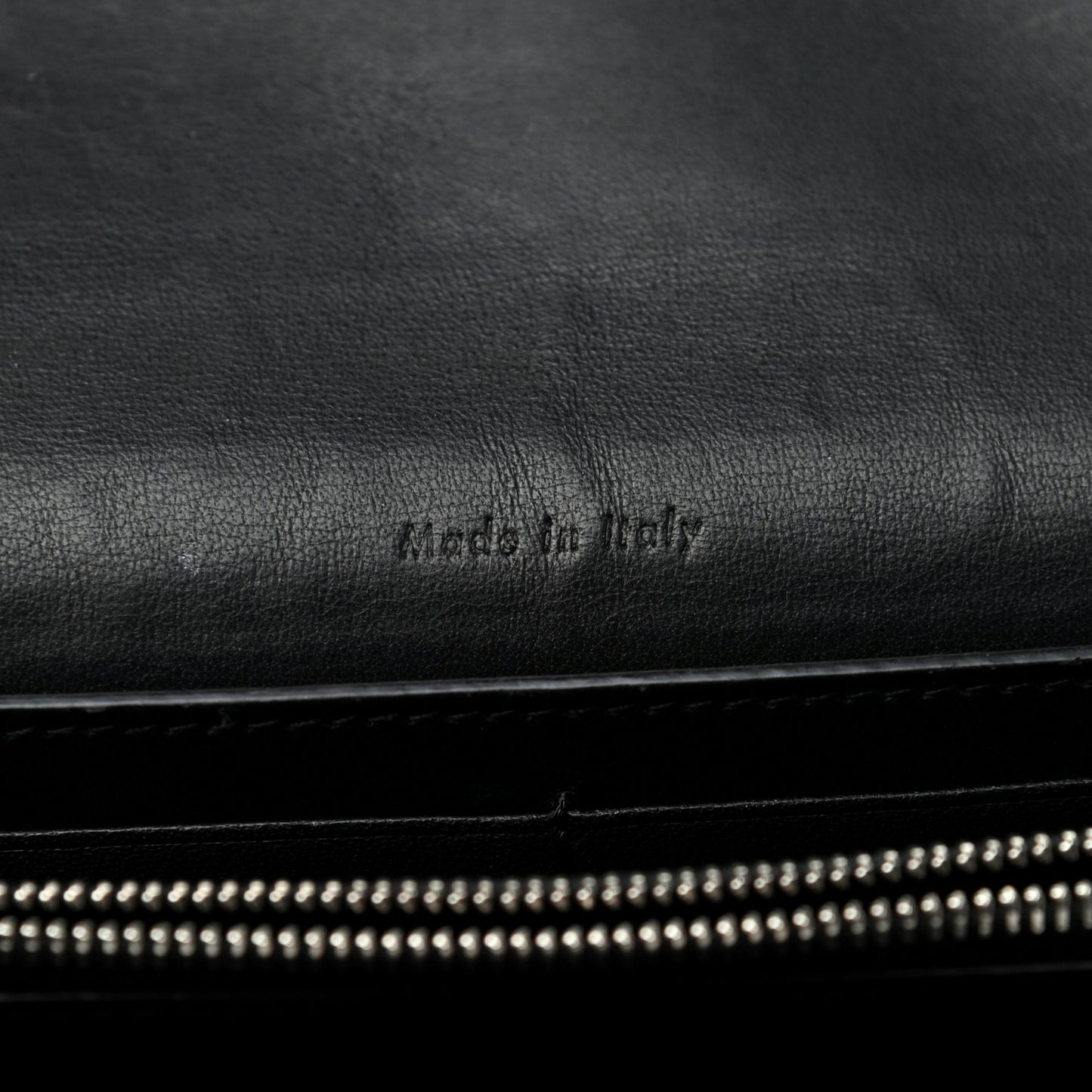 Grained Calfskin Large Trotteur Multifunction Flap Wallet Black