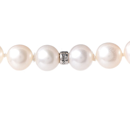 Tiffany Sterling Silver Pearl 7.5-8mm Ziegfeld Strand Necklace 96" 4 of 5