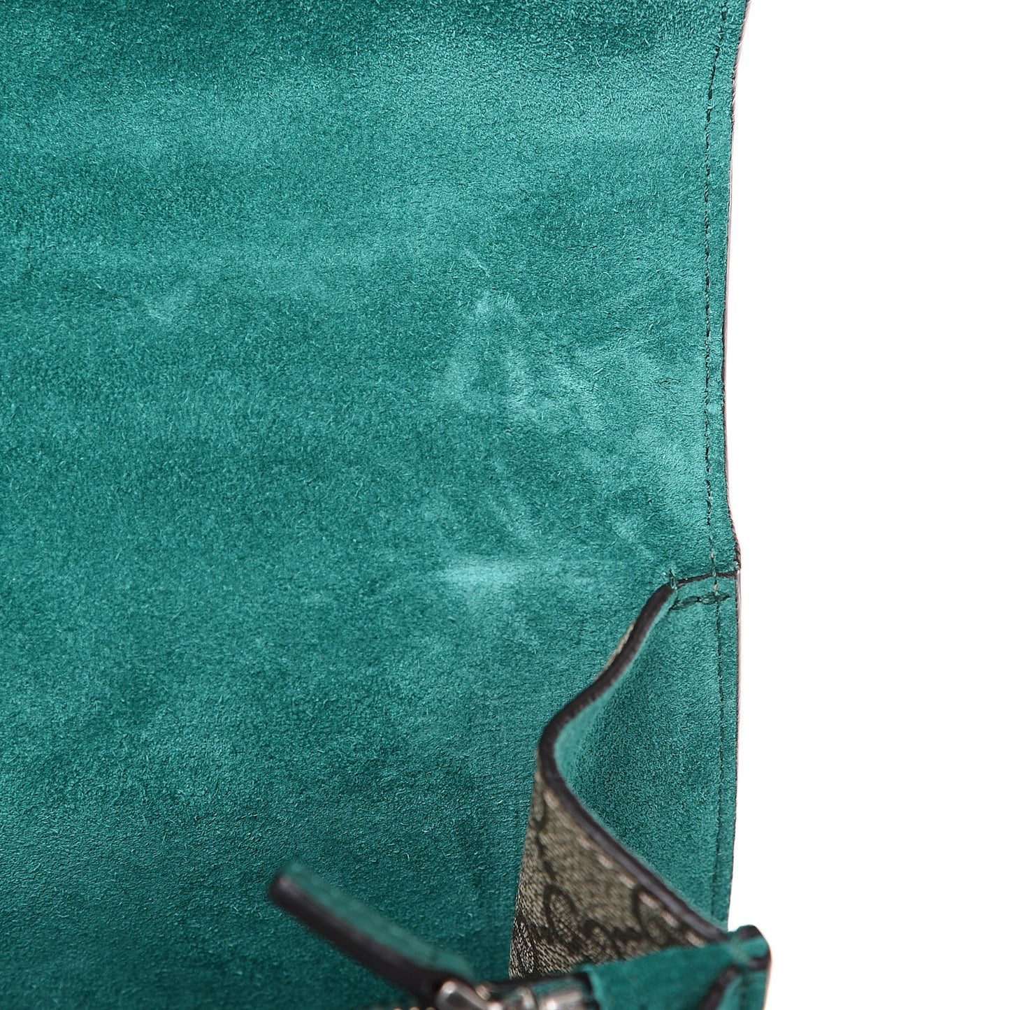 GG Supreme Monogram Willow Hill Embroidered Small Dionysus Shoulder Bag Emerald