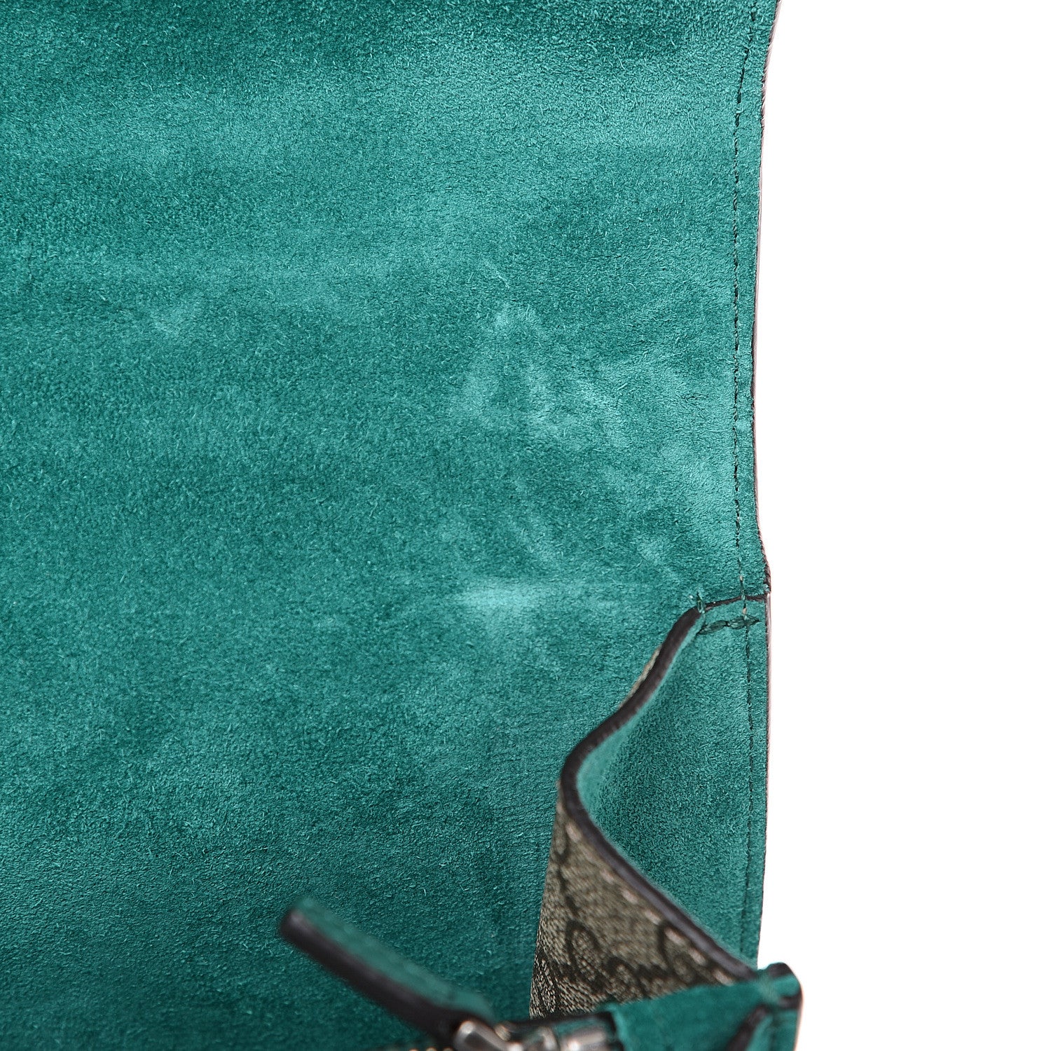 Gucci GG Supreme Monogram Willow Hill Embroidered Small Dionysus Shoulder Bag Emerald 11 of 12