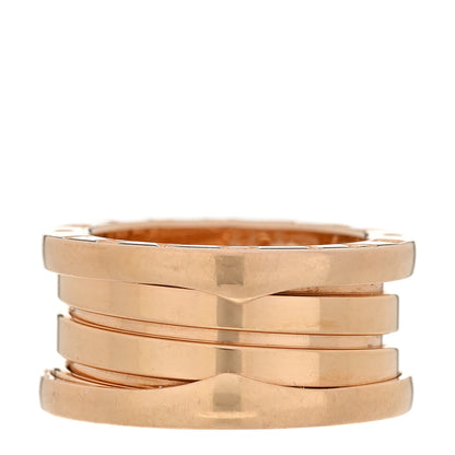 Bulgari 18K Rose Gold B.Zero1 Three-Band Ring 46 3.5 1 of 6