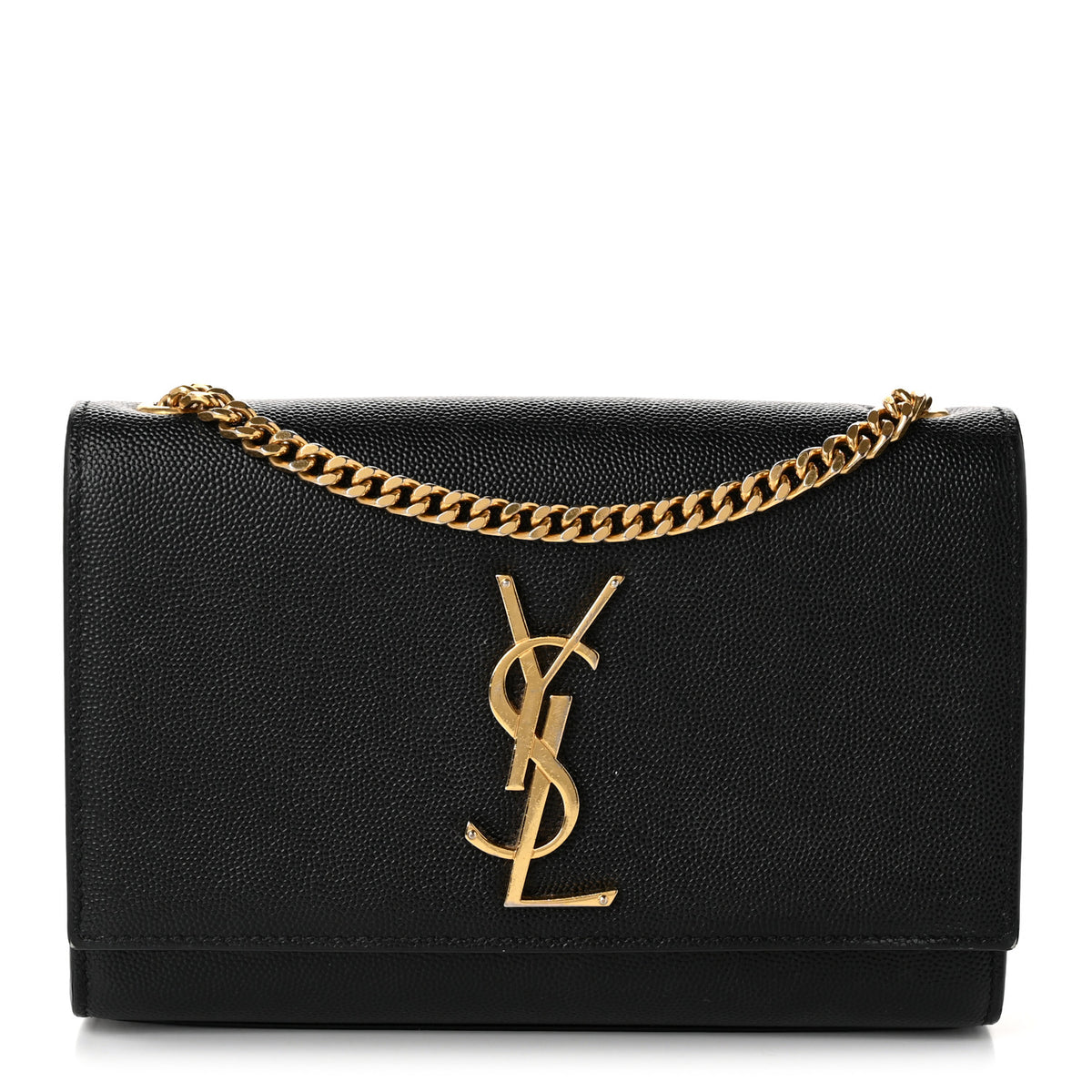 Grain De Poudre Small Classic Monogram Kate Satchel Black