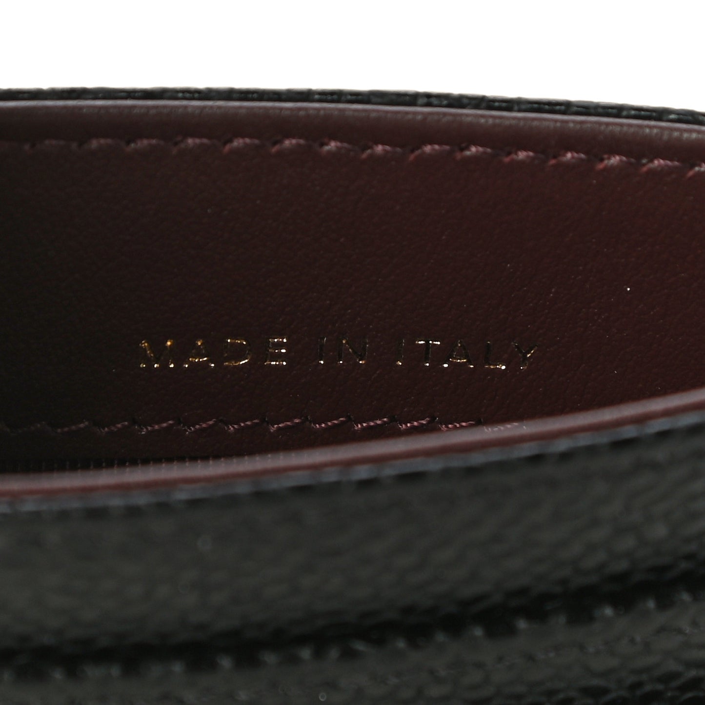 Caviar Quilted Card Holder Black