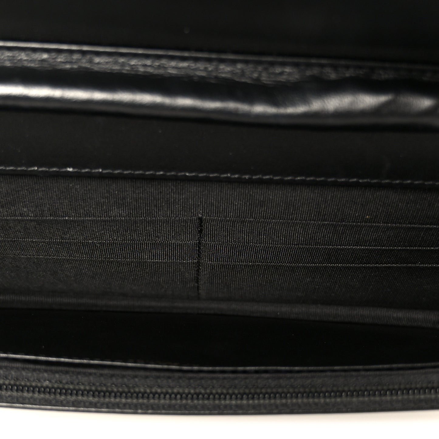 Caviar Quilted Boy Wallet On Chain WOC Black
