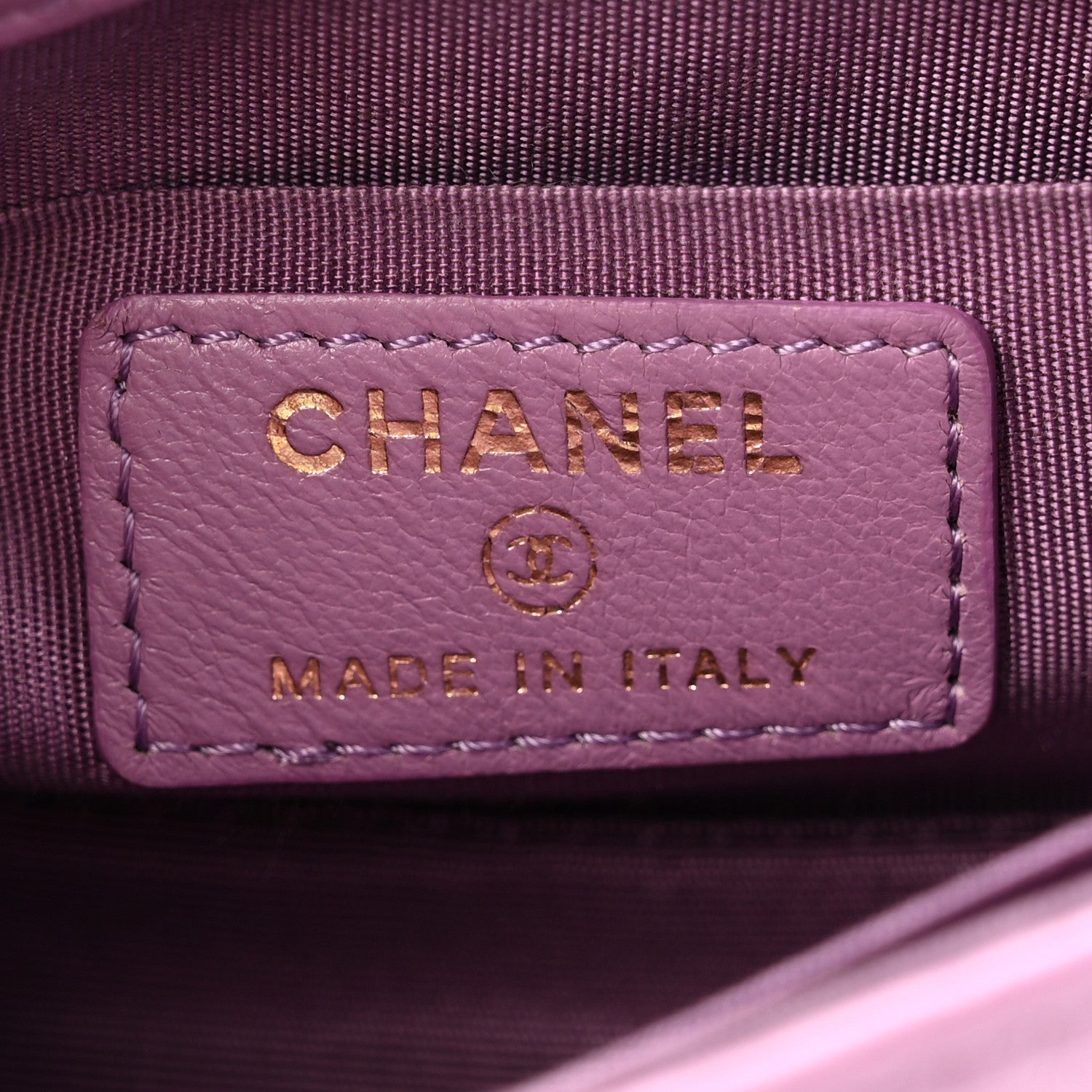 Chanel Shiny Lambskin Quilted Extra Mini Flap Purple 6 of 12