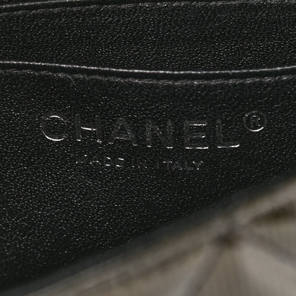 Chanel Striated Patent Quilted Mini Rectangular Flap Black 6 of 9