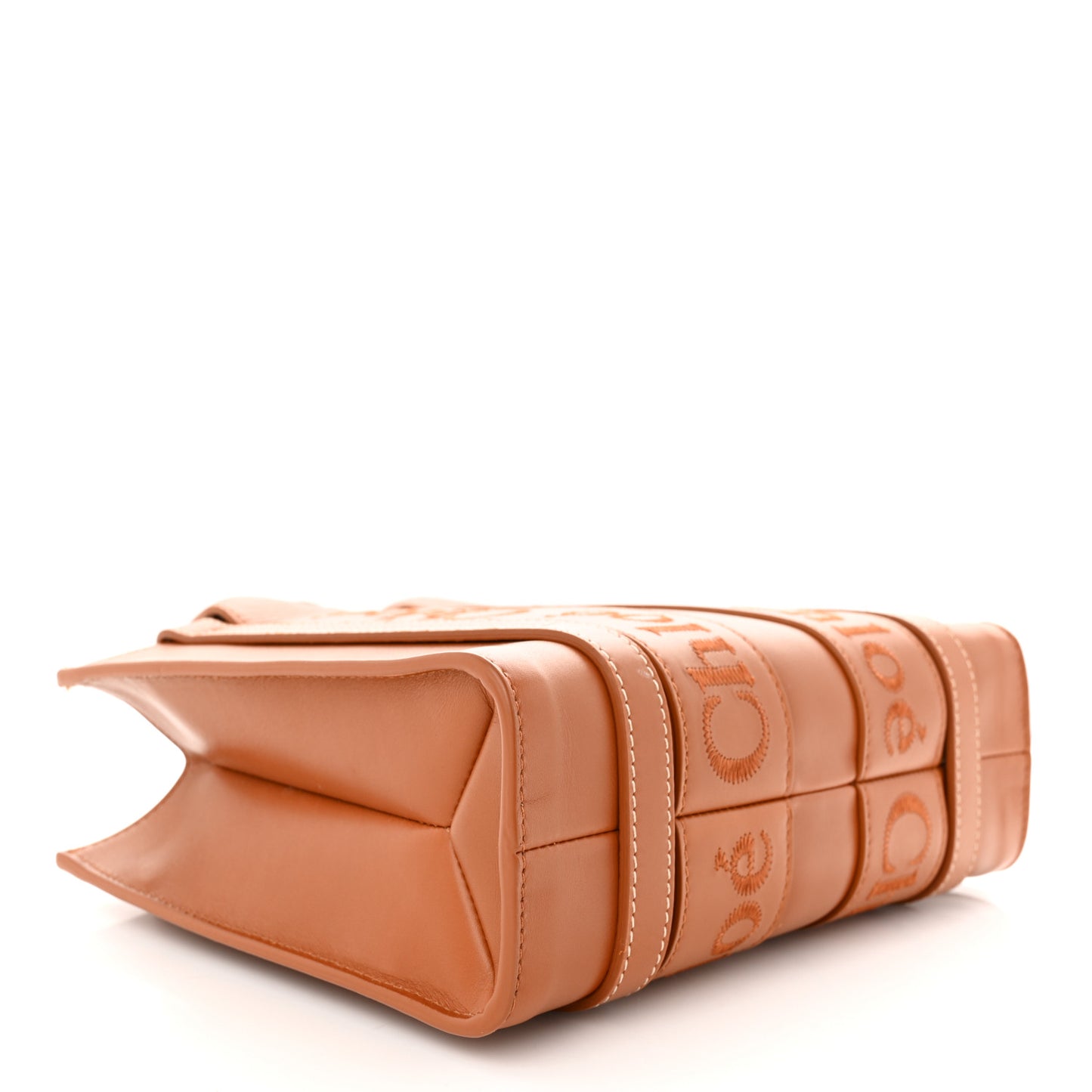 Calfskin Small Woody Tote Caramel