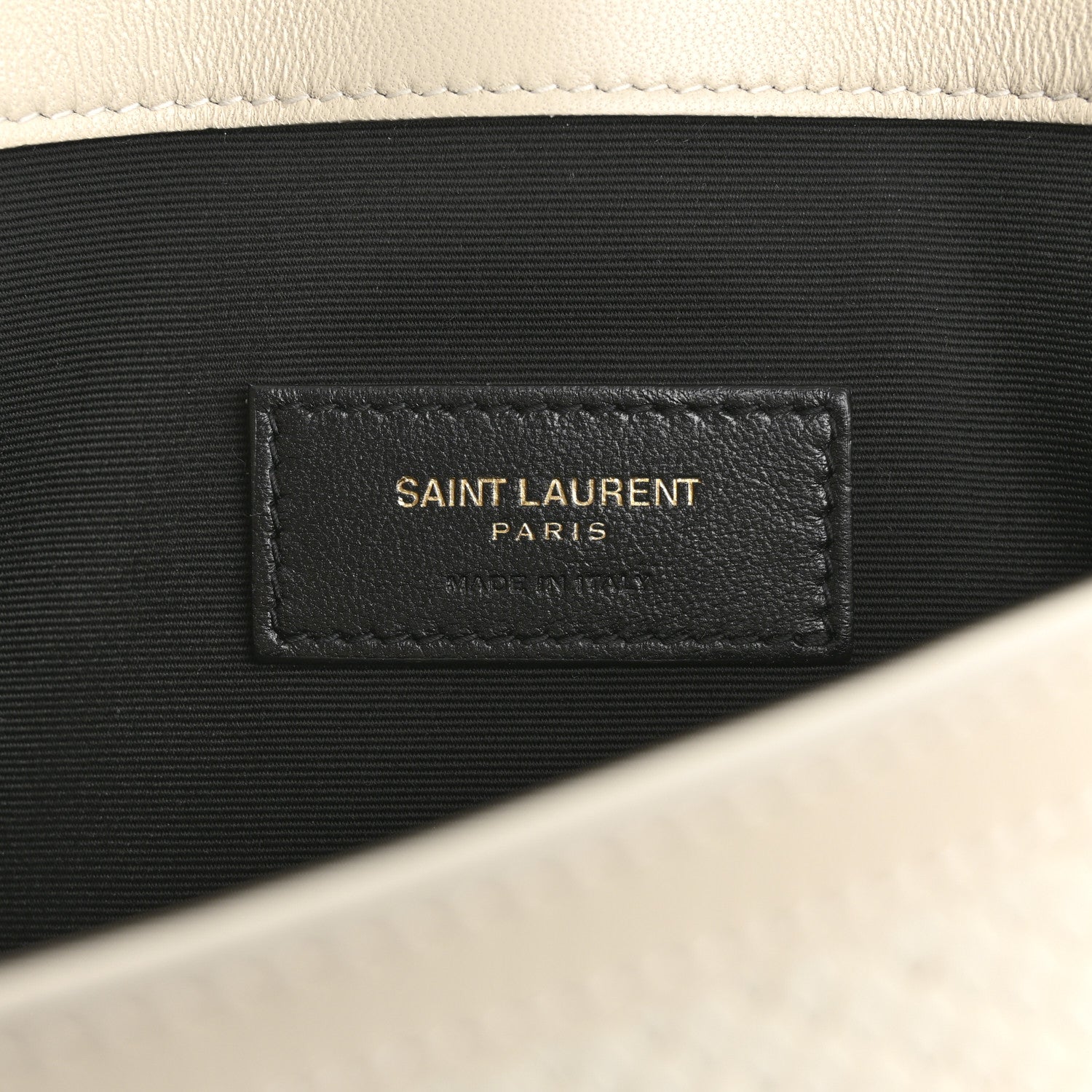 Saint Laurent Snakeskin Uptown Pouch Crema Soft 6 of 10