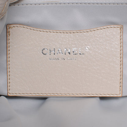 Chanel Glazed Calfskin On The Road Drawstring Tote Ivory 7 of 8