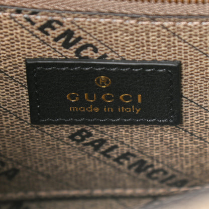 Balenciaga X GUCCI GG Supreme Monogram Small Hourglass Top Handle Bag Beige Ebony 6 of 8