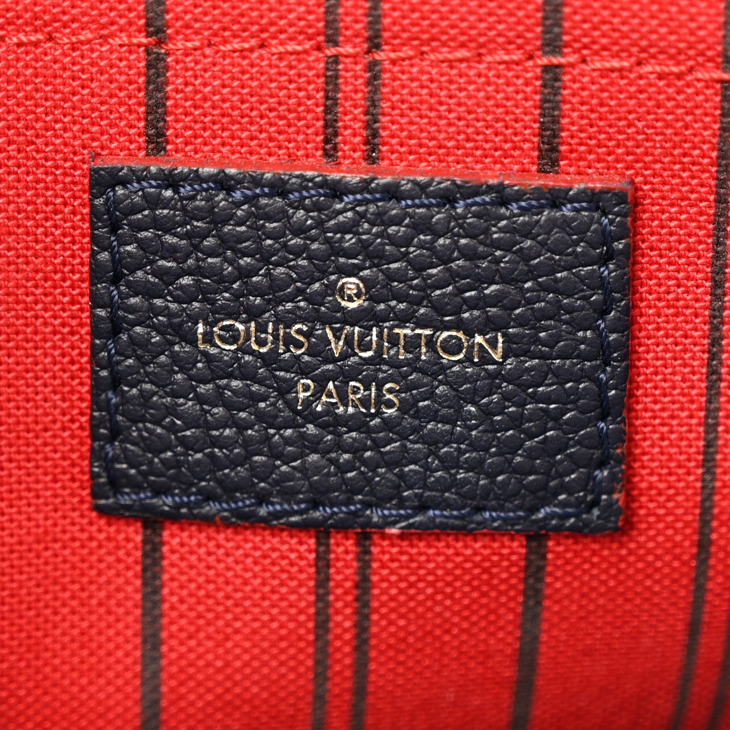 Louis Vuitton Empreinte Montaigne MM Marine Rouge 8 of 15