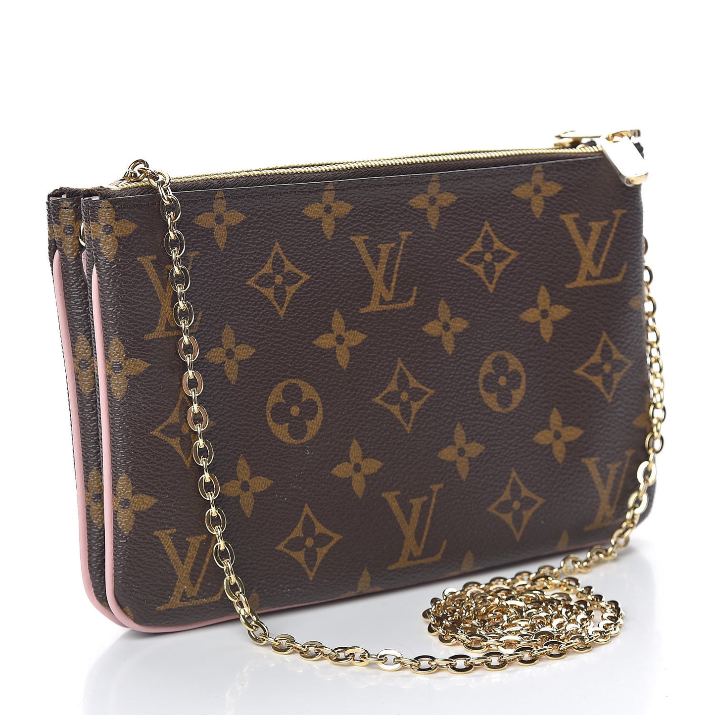 Monogram Blooming Flowers Double Zip Pochette