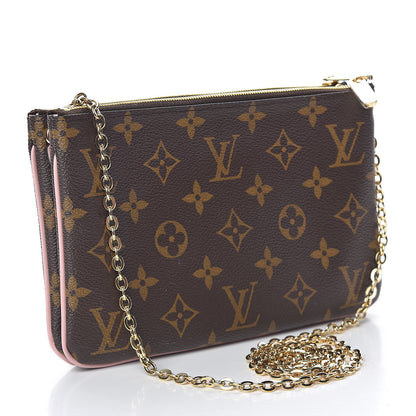 Louis Vuitton Monogram Blooming Flowers Double Zip Pochette 3 of 10