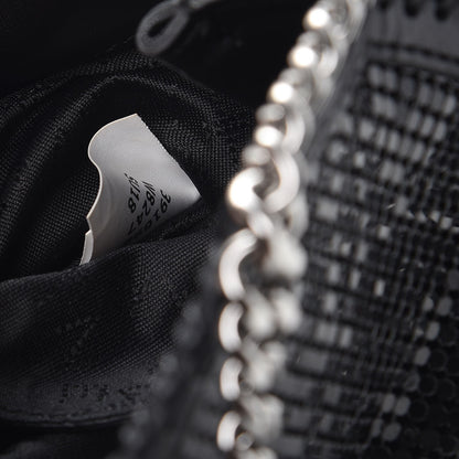 Stella McCartney Crystal Stones Tiny Fold Over Falabella Black 9 of 11