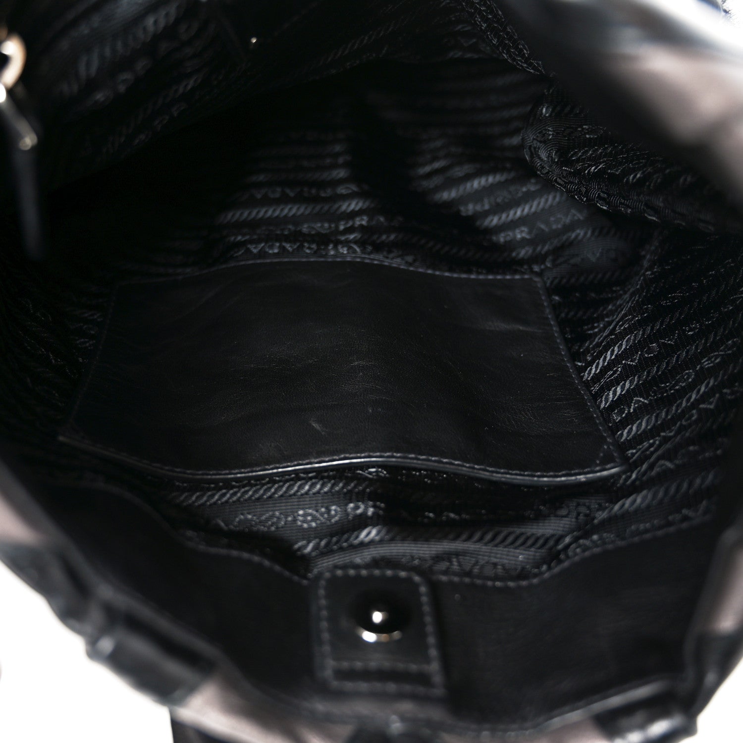 Prada Vitellino Mordo Hobo Graphite 5 of 9