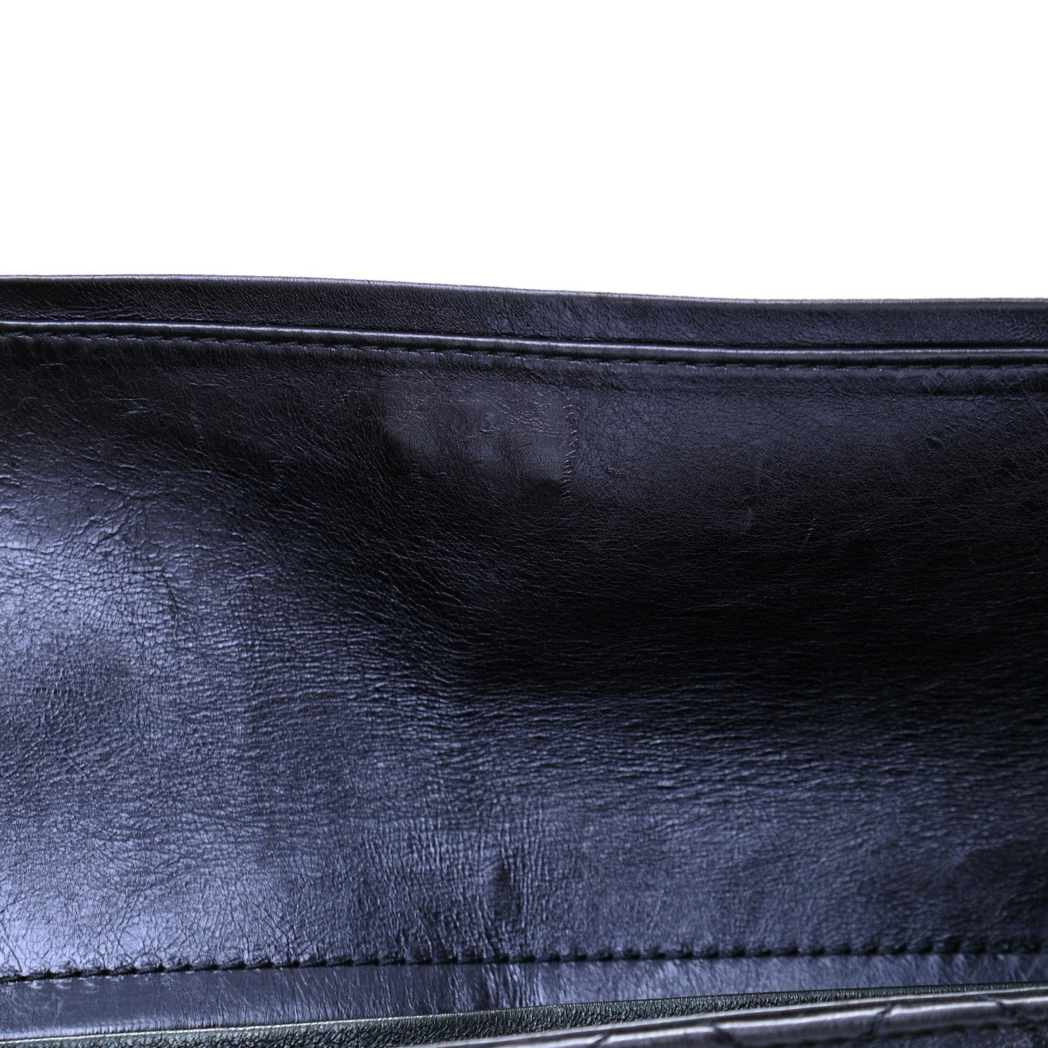 Chanel Metallic Calfskin Quilted XL Accordion Reissue Flap Navy 12 of 14