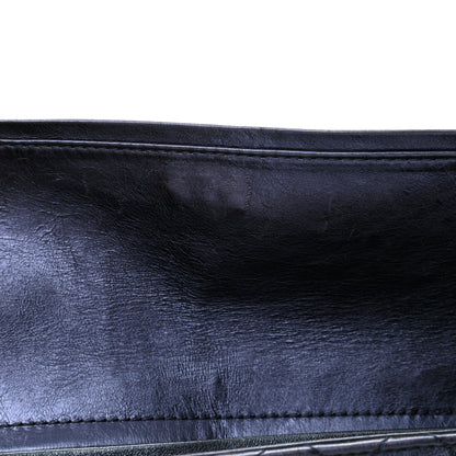 Chanel Metallic Calfskin Quilted XL Accordion Reissue Flap Navy 12 of 14