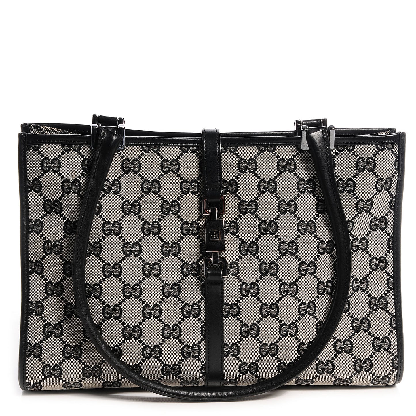 Monogram Piston Handbag Black