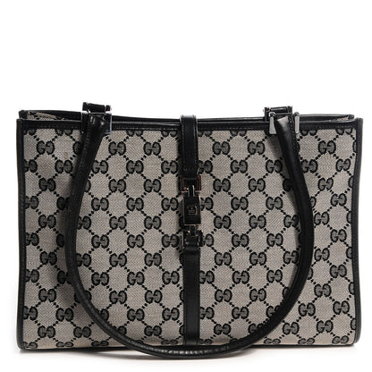 Gucci Monogram Piston Handbag Black 1 of 7