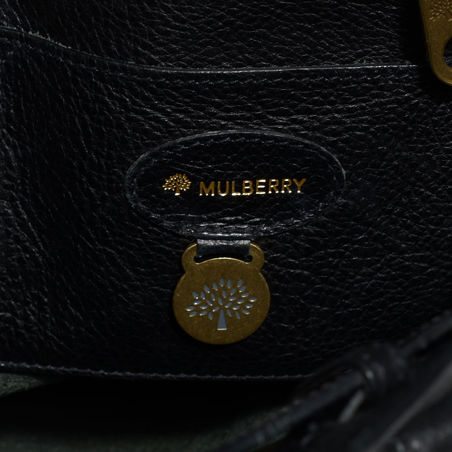 Mulberry Natural Leather Bayswater Black 7 of 10