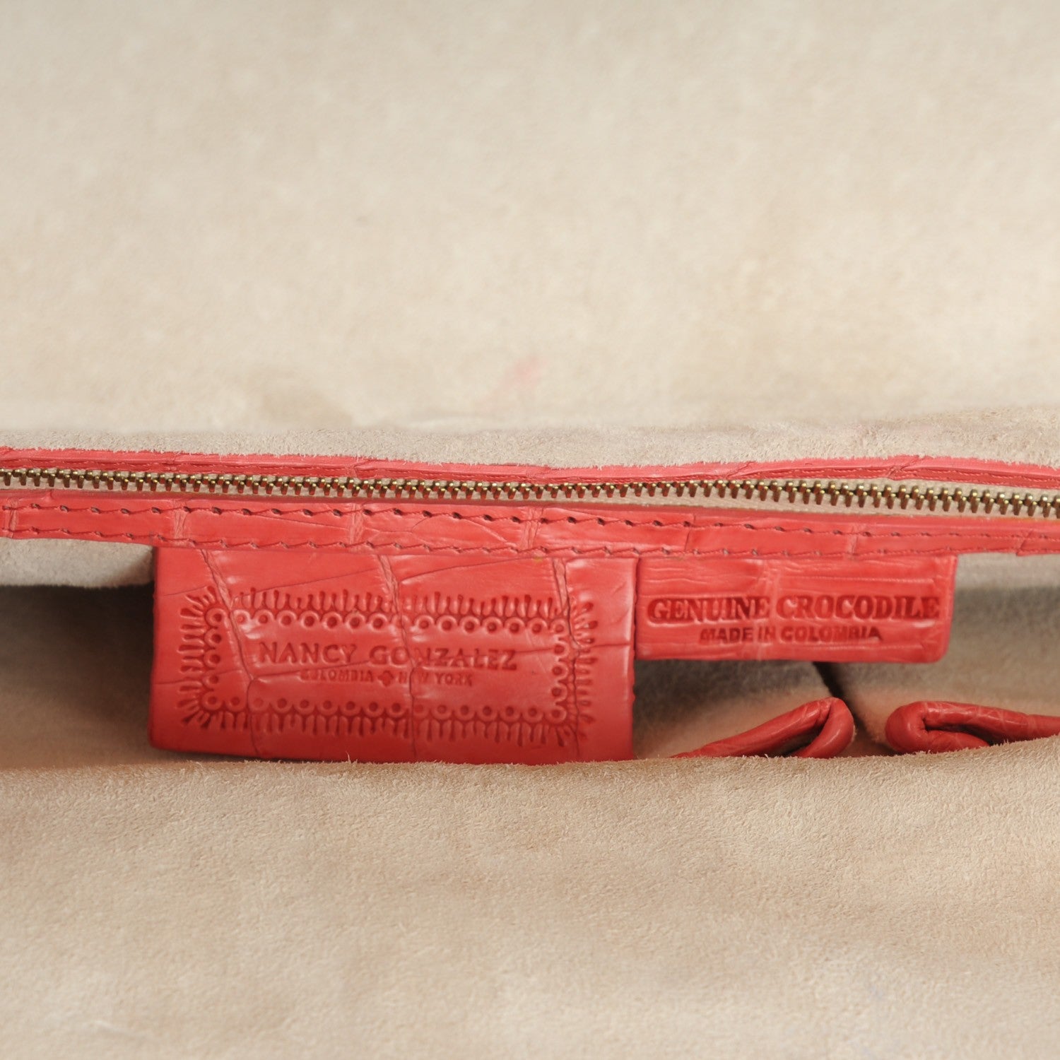 Nancy Gonzalez Shiny Crocodile Foldover Clutch Pink 6 of 7