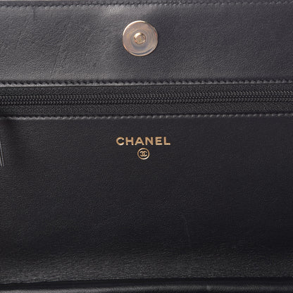 Chanel Caviar Quilted Vintage Mademoiselle Wallet On Chain WOC Black 6 of 20