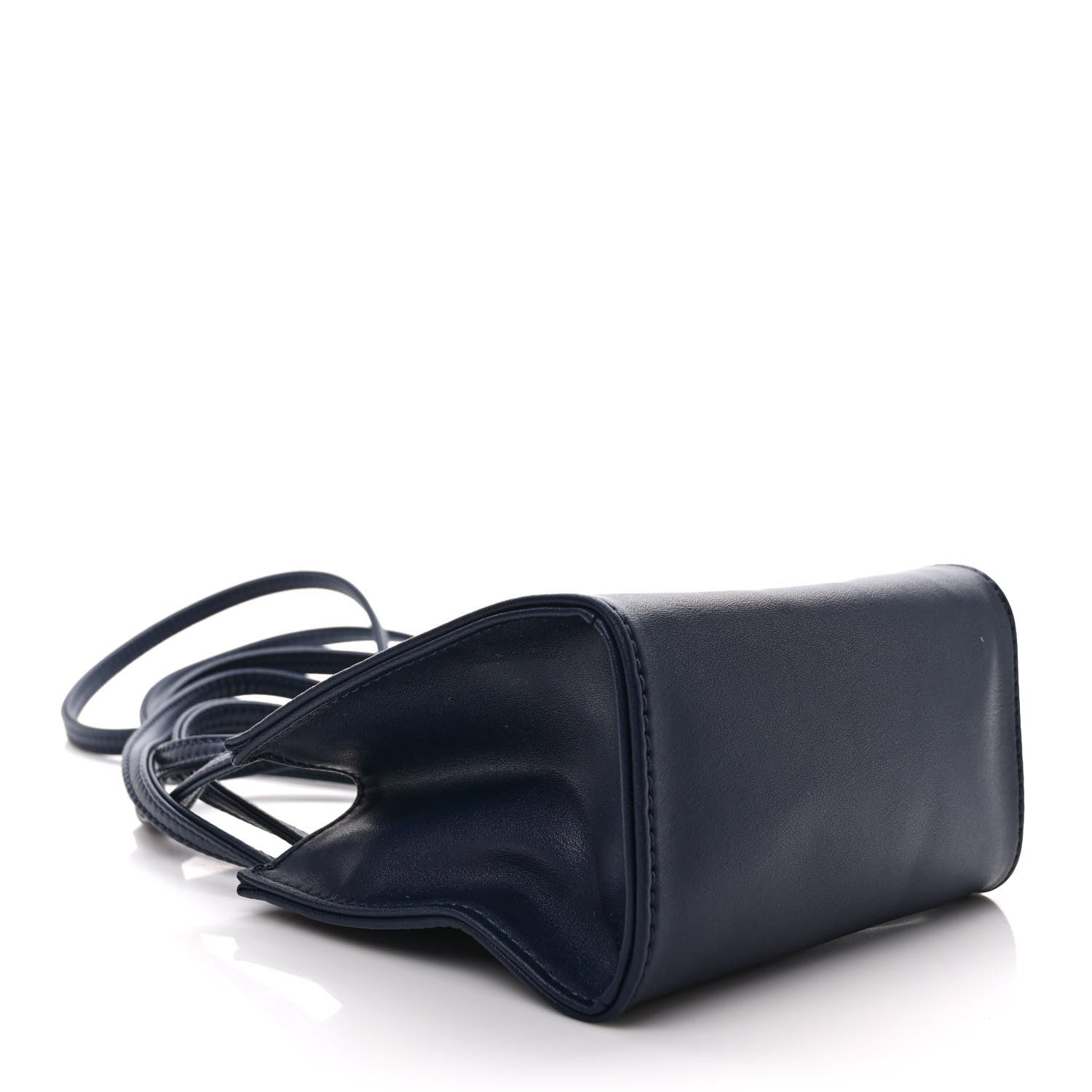 Telfar Vegan Leather Small Shopping Bag Navy 4 of 8