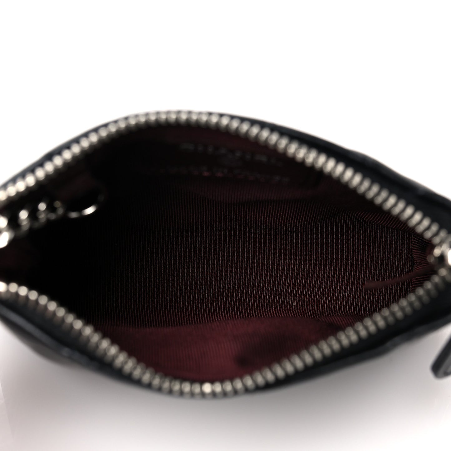 Lambskin Quilted Key Holder Case Black