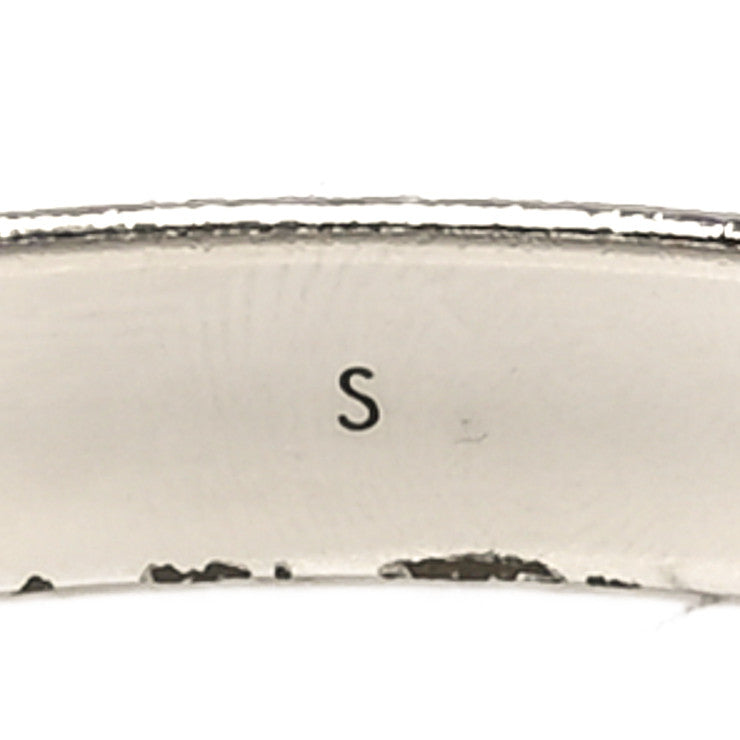 Louis Vuitton Brass Palladium Plated Nanogram Cuff S Silver 5 of 6