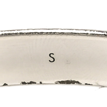 Louis Vuitton Brass Palladium Plated Nanogram Cuff S Silver 5 of 6