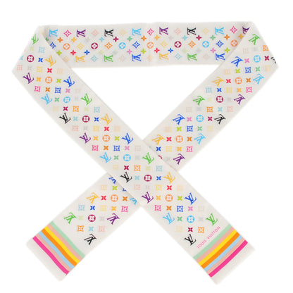 Louis Vuitton Silk Monogram Multicolor Bandeau White 1 of 6