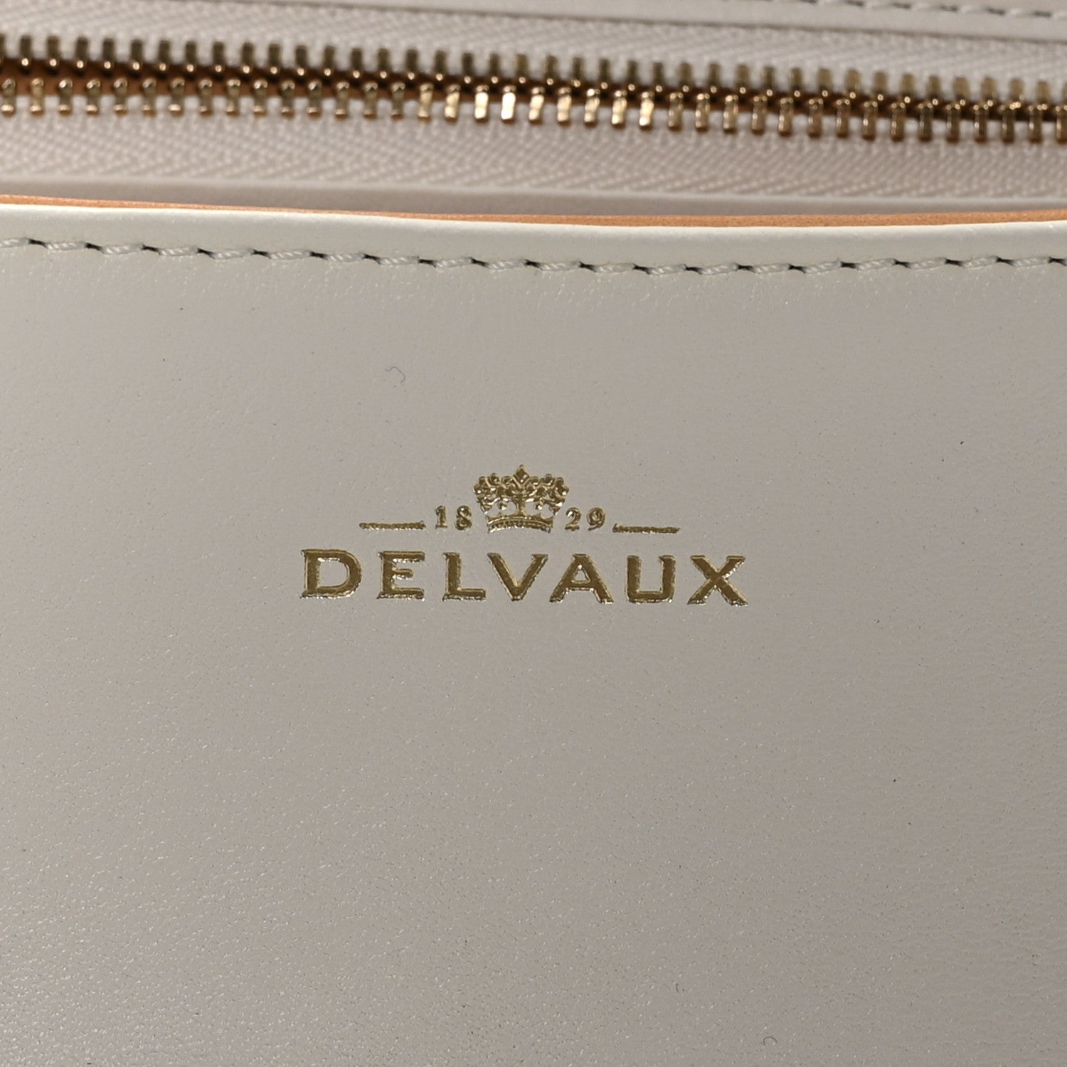 Delvaux Box Calfskin Mirage MM Brillant Satchel Amande Ivory 7 of 12