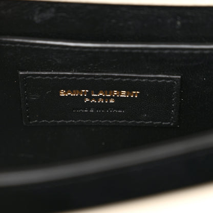 Saint Laurent Grain de Poudre Mini Classic Monogram Cassandra Top Handle Vintage White 6 of 12