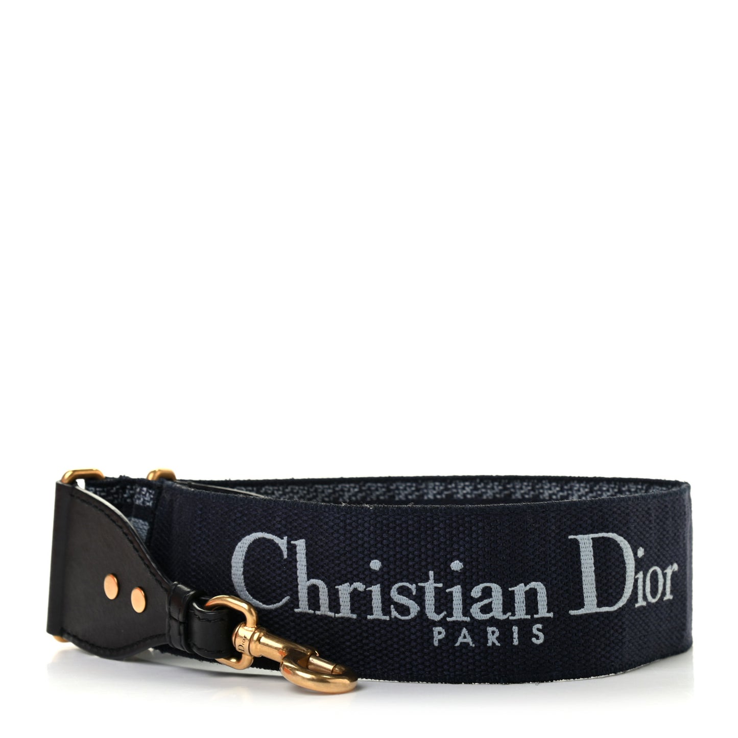 Canvas Embroidered Shoulder Strap Blue