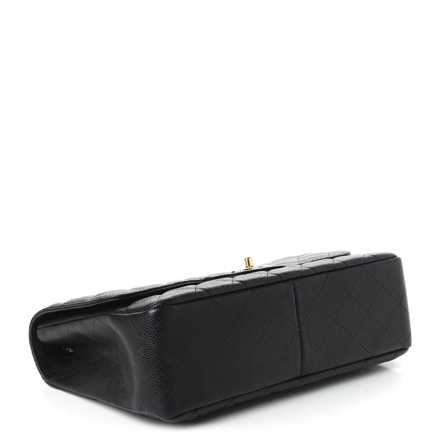 Caviar Quilted Jumbo Single Flap Black