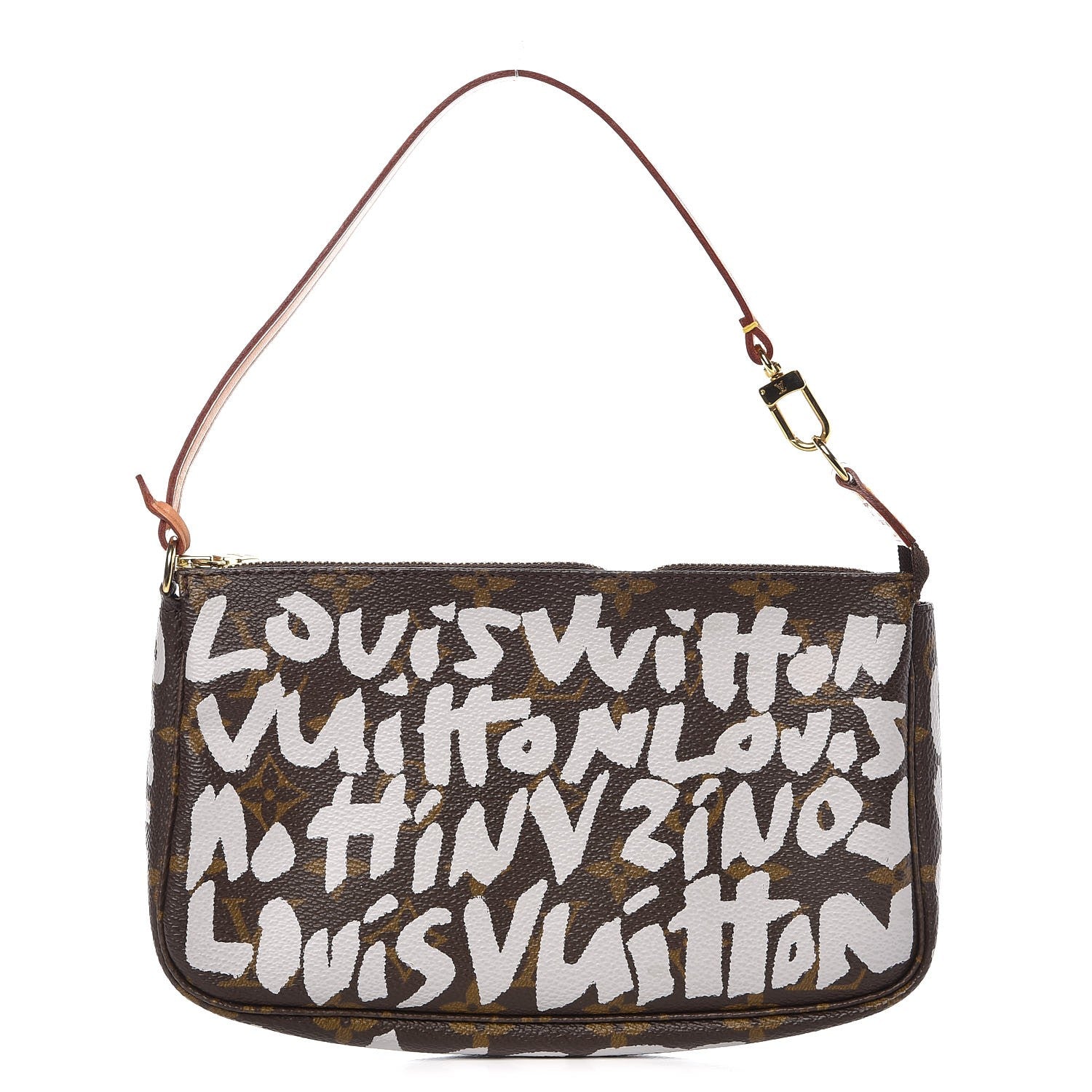 Louis Vuitton Monogram Graffiti Pochette Accessories Silver 1 of 9