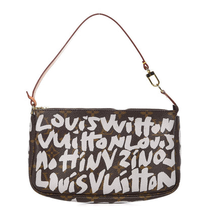 Louis Vuitton Monogram Graffiti Pochette Accessories Silver 1 of 9