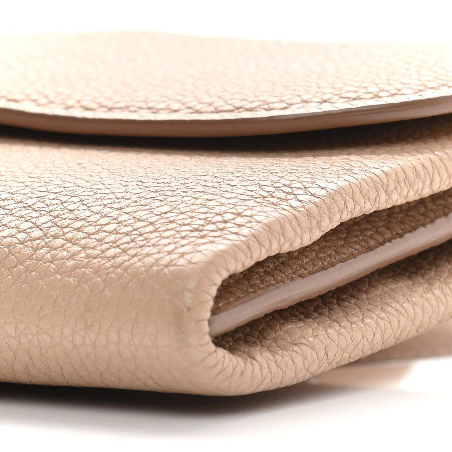 Salvatore Ferragamo Calfskin Clutch Beige 9 of 13