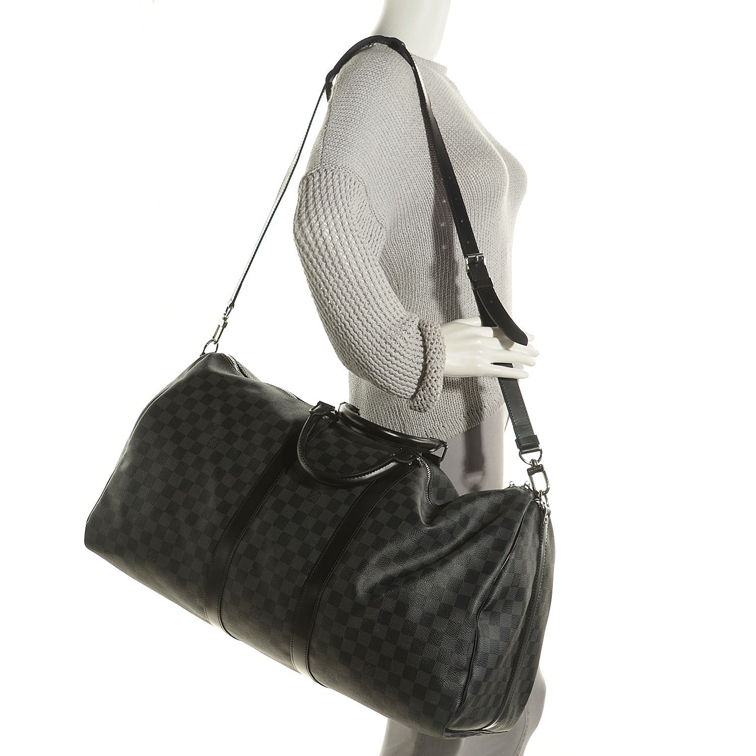 Louis Vuitton Damier Graphite Keepall Bandouliere 55 2 of 8