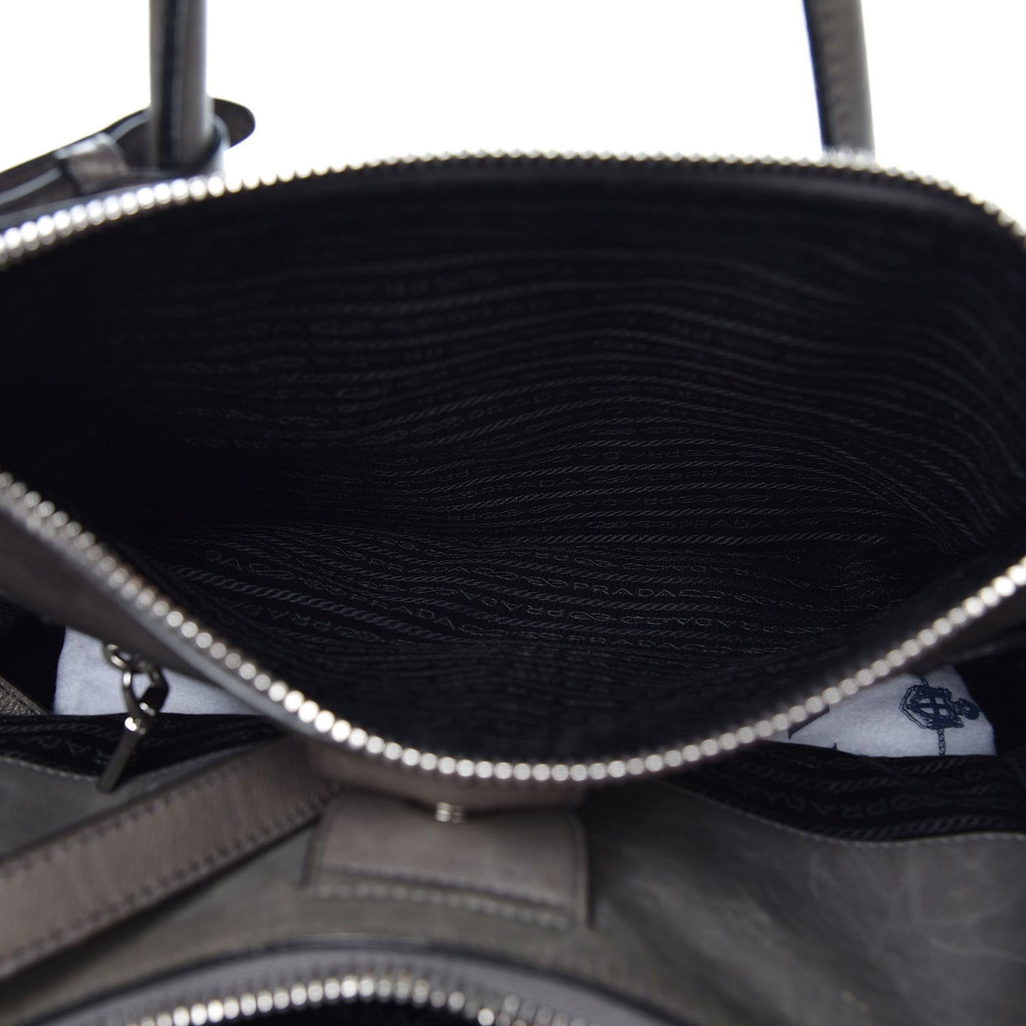 Glace Calf Twin Pocket Tote Marmo